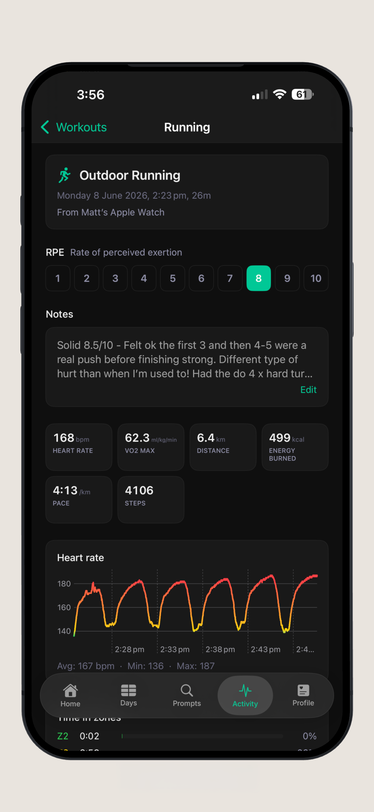 Me. app screenshot: feature