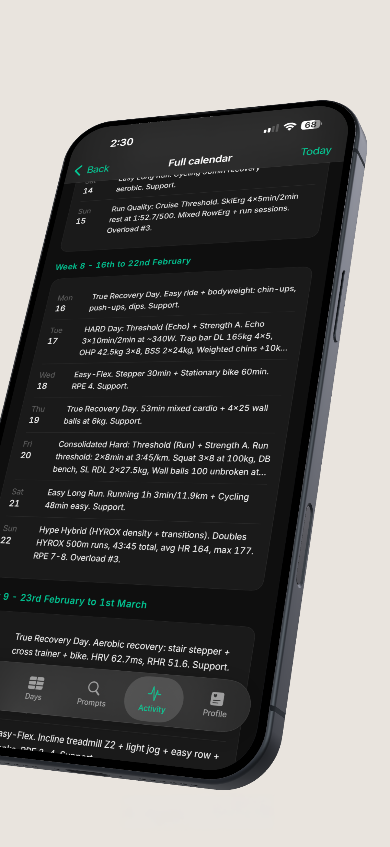 Me. app screenshot: feature