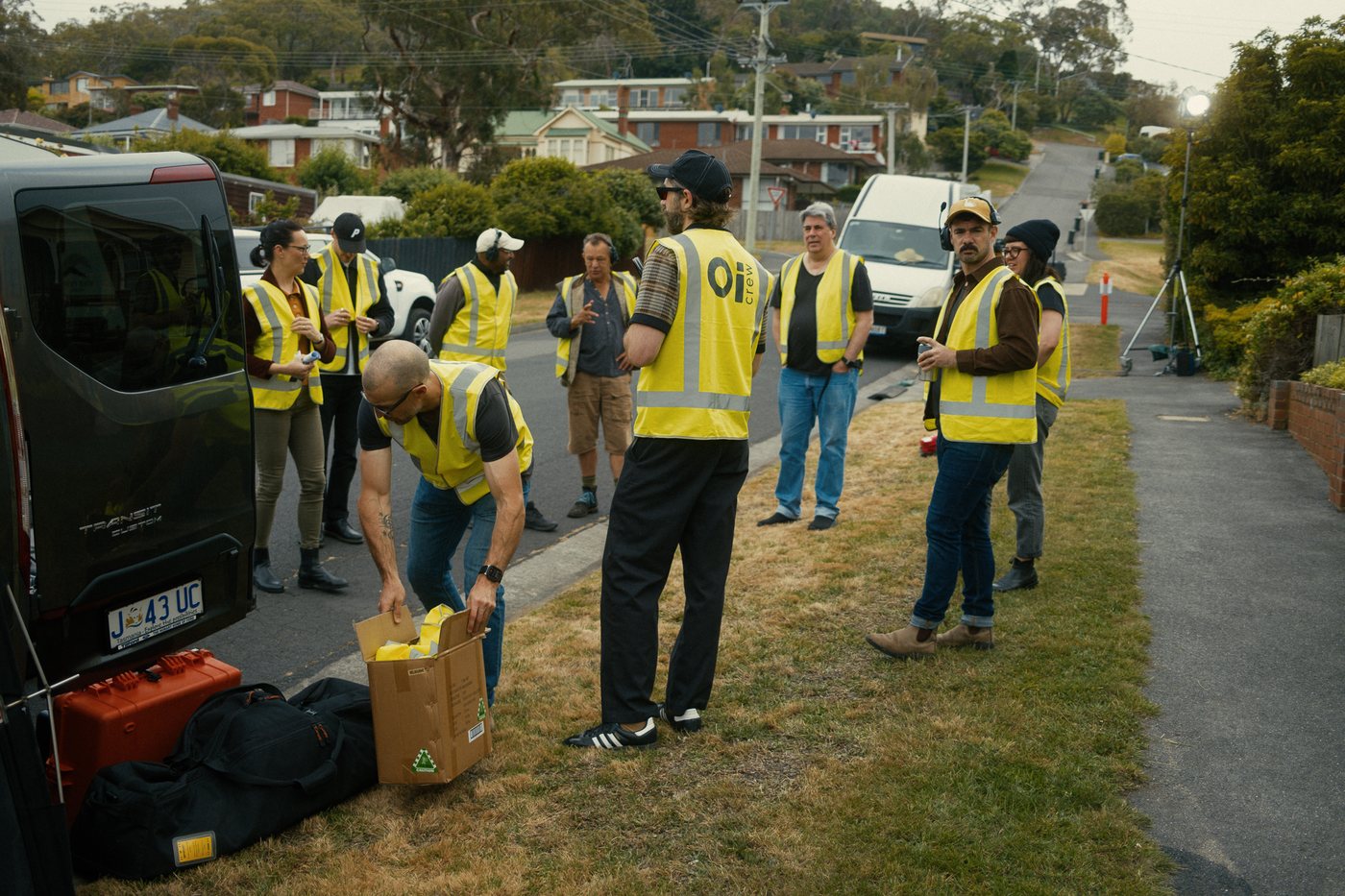 Oi Studios crew on location in Tasmania